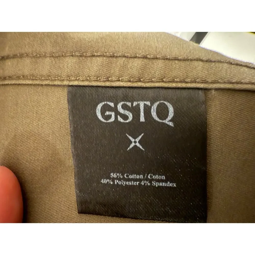 GSTQ Taupe Canteen Utility Jacket NWT Size Large Minimalist Military Chore Coat - Picture 8 of 12